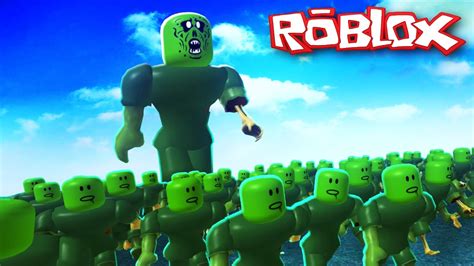 Roblox Adventures / Zombie Rush / Giant Zombie Attack!! - YouTube