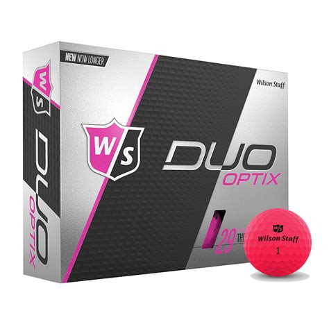 Wilson Staff Duo Soft Optix Proton Low Compression Golf Balls, Pink, 12 ...