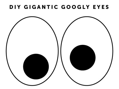 Cut Out Printable Googly Eyes