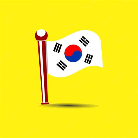 Premium Vector | Korean flag vector design