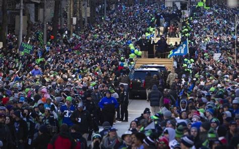 Seattle, WA - Seattle Erupts During Seahawks Super Bowl Parade