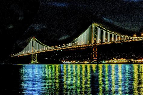 Bay Bridge Lights Photograph by Terry Walsh - Fine Art America