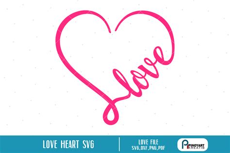 Love Heart svg, Love svg, Valentine Heart svg, svg files for cricut By ...