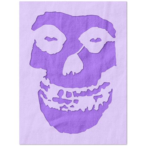 Misfits Skull Stencil