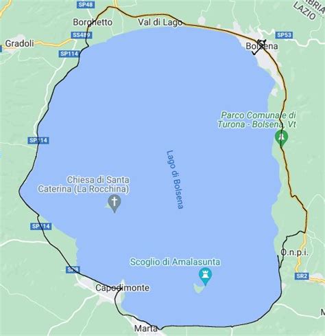 Giro del lago di Bolsena - Google My Maps