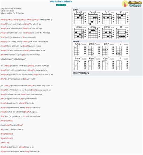 Chord: Under the Mistletoe - tab, song lyric, sheet, guitar, ukulele ...