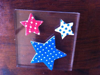 Wishblooms: Happy 4th with foam star stamping....