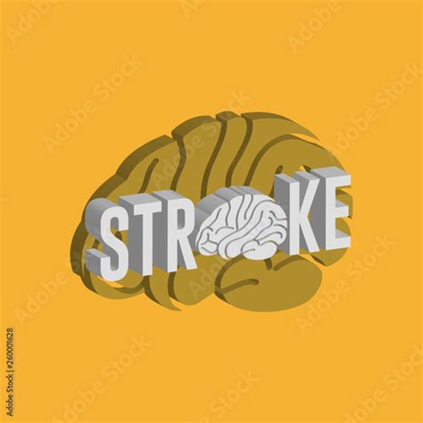 STROKE logo icon design, medical vector illustration Stock Vector | Adobe Stock