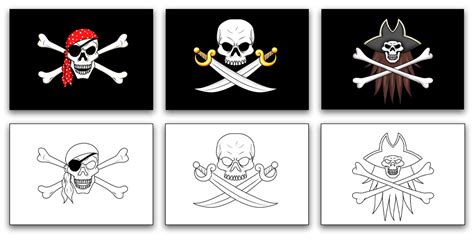 Printable Pirate Flag Template | Just Family Fun