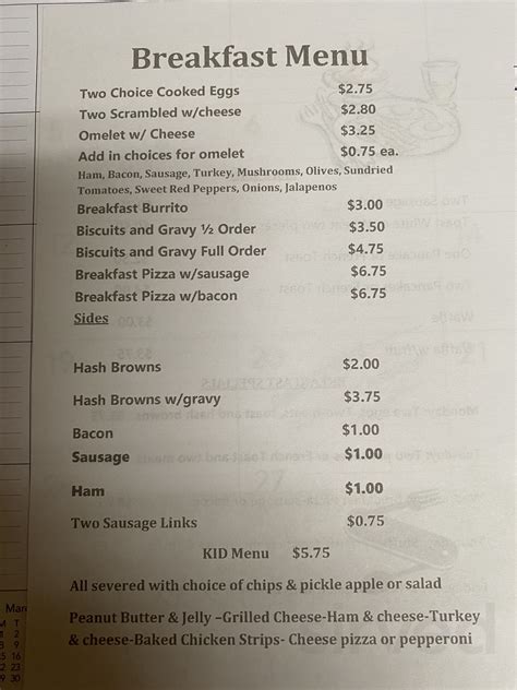 Great Bend Coffee menus in Great Bend, Kansas, United States