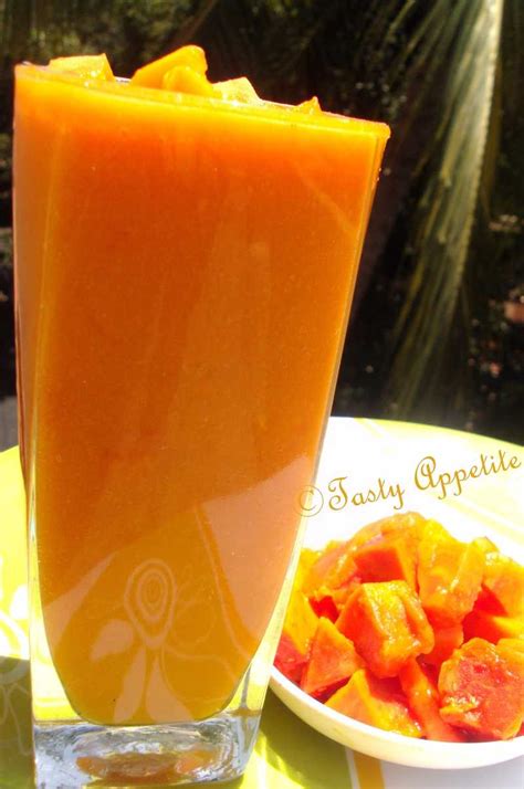 Papaya Smoothie | Tasty Appetite