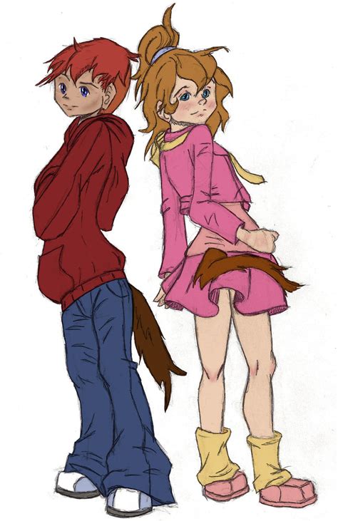 Alvin and Brittany by aquaray8 on DeviantArt