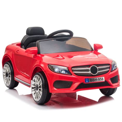 Battery Cars for Kids, SEGMART 12V Ride on Car with Remote Control, 4 Wheels Battery-Powered ...