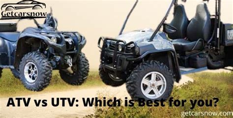 ATV vs UTV: Compare and Make your Choice Now