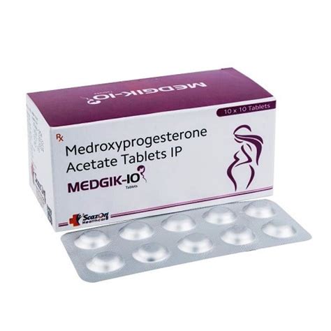 Medroxyprogesterone Tablet Manufacturer and Supplier in India