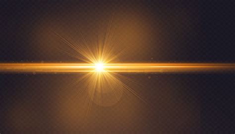 Golden Lens Flare Transparent Light Graphic by mahmud.ovi01777 · Creative Fabrica