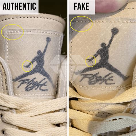 How To Spot Real Vs Fake Off-White Air Jordan 4 Sail – LegitGrails