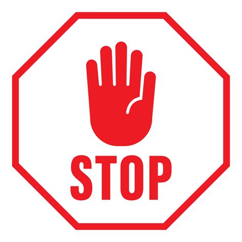 Stop sign icon transparent background 12042309 PNG