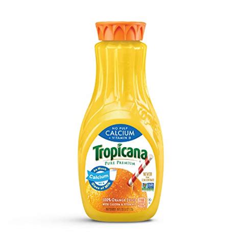 Tropicana, Orange Juice with Calcium + Vitamin D, No Pulp, 59 oz ...