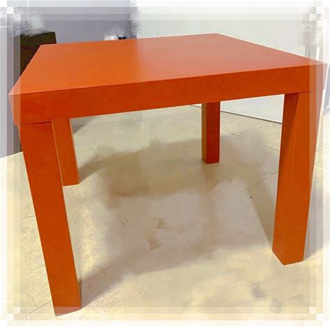 IKEA orange side table ( removable ), Furniture & Home Living ...