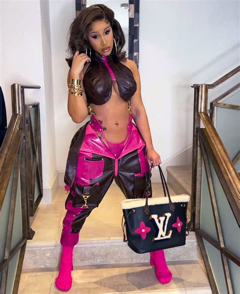 Cardi B Shows Off Abs in Leather Harness, Thong Outfit: Pic | Us Weekly