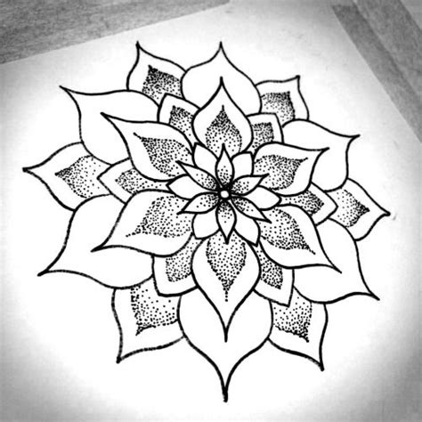 Adorned Tattoo | Mandala drawing, Easy flower drawings, Easy mandala drawing