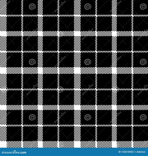 Flower of Scotland Tartan Black Pixel Fabric Texture Seamless Pa Stock ...