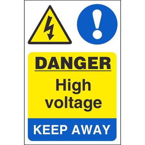 Danger High Voltage Keep Away Signs | Electrical Hazard Safety Signs