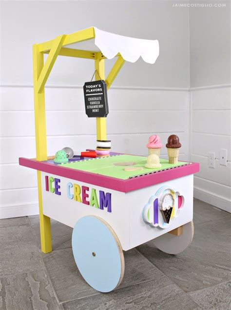 DIY Kids Play Ice Cream Cart - Jaime Costiglio