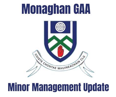 Monaghan GAA Minor Football & Hurling Management Teams ratified - CLG Mhuineacháin