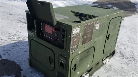 Cummins MEP-1040 AMMPS 10KW Military Diesel Generator MEP-803a - YouTube