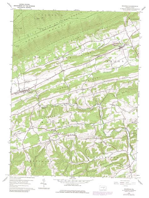 Richfield topographic map, PA - USGS Topo Quad 40077f1