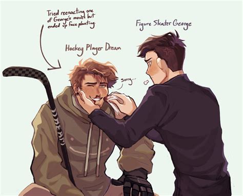 CodiiCronk on Twitter: "Dnf hockey player and figure skater au I made ...