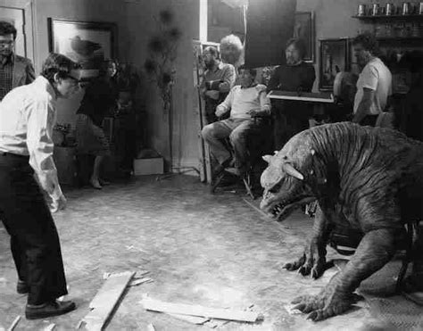 Sit! Rick Moranis On Set With A Terror Dog In A Behind The Scenes Image ...