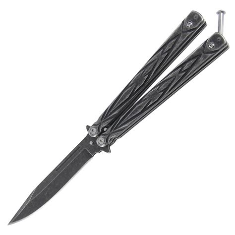 Twisted Tribal Stonewashed Balisong Butterfly Knife-BF2133