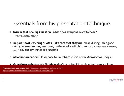 PPT: Leadership Lessons of Steve Jobs (25-slide PPT PowerPoint presentation PPTX) | Flevy