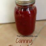 Canning Tomato Sauce