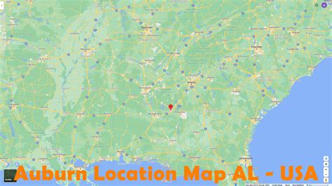 Auburn, Alabama Map