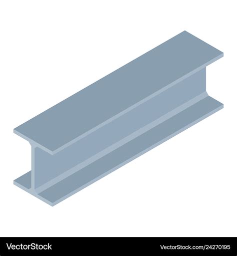 Isometric steel beam Royalty Free Vector Image