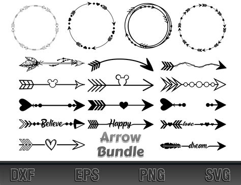 Arrow Svg Bundle Arrow Sign Svg Arrow With Heart Svg | Etsy