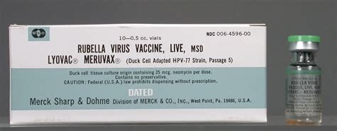 Rubella Virus Vaccine, Live, Lyovac, MeruvaxLyovac Meruvax - Rubella Virus Vaccine, Live, MSD ...