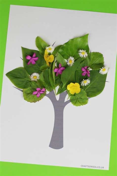 Tree Nature Craft for Kids with Free Printable - Crafts on Sea