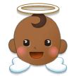 👼🏾 Baby Angel Emoji with Medium-Dark Skin Tone Meaning and Pictures