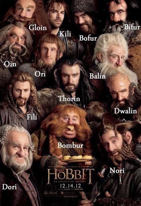 The names of the dwarves in The Hobbit, just in case I forget. | Inner ...