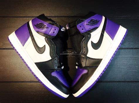 Air Jordan 1 Court Purple Toe 555088-501 Release Date | SneakerFiles