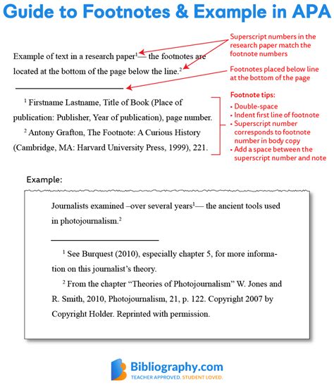 Footnotes in APA With Format Tips and Examples | Bibliography.com