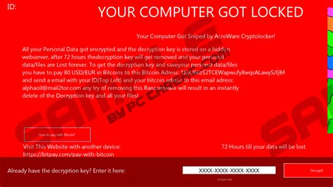 Remove Acroware Cryptolocker Ransomware