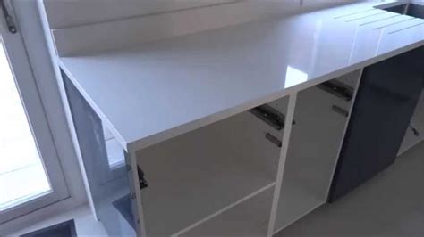 Ikea Kitchen worktop transformation to Quartz - YouTube
