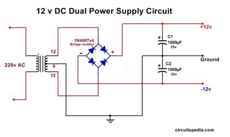 Simple 9v Power Supply Circuit Diagram