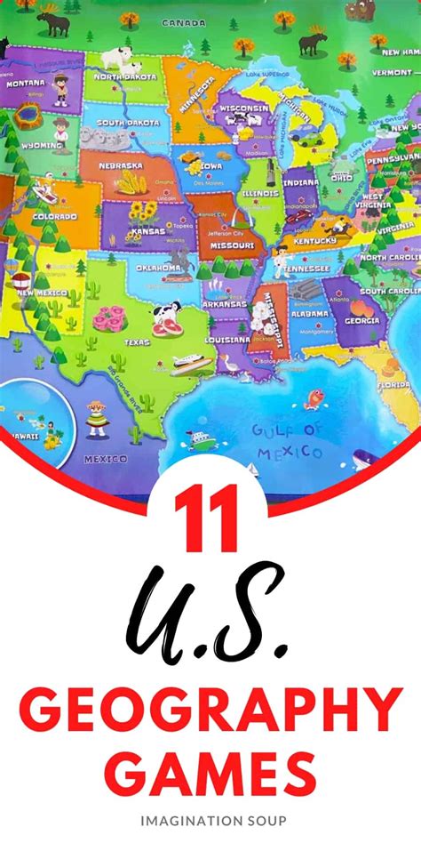 U.S. Geography Games & Puzzles for Fun Learning